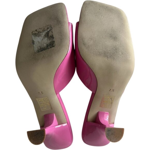 Jeffrey Campbell Heel Mule Women 7.5 kitten heel bubble gum pink barbie girlcore - Picture 13 of 14